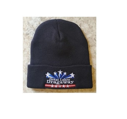 Embroidered Knit Cuff Cap