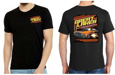 T-Shirt - Orange Racer Logo – Great Lakes Dragaway